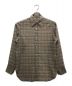 AURALEE（オーラリー）の古着「WOOL RECYCLE POLYESTER SHEER CHECK SHIRTS/ウールリサイクルポリエステルシアーチェックシャツ」｜ブルー×ブラウン