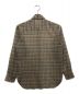 AURALEE (オーラリー) WOOL RECYCLE POLYESTER SHEER CHECK SHIRTS/ウールリサイクルポリエステルシアーチェックシャツ ブルー×ブラウン：15000円