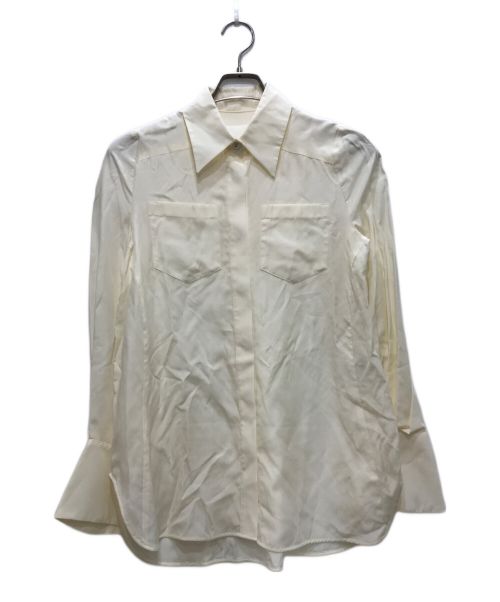 Mame Kurogouchi（マメクロゴウチ）Mame Kurogouchi (マメクロゴウチ) Volume Sleeve Shirt/ボリュームスリーブシャツ ベージュ サイズ:1の古着・服飾アイテム