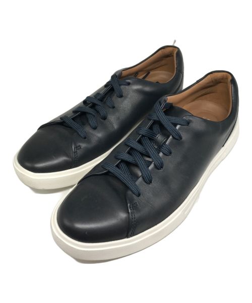 CLARKS（クラークス）CLARKS (クラークス) レザースニーカー ネイビー サイズ:41の古着・服飾アイテム