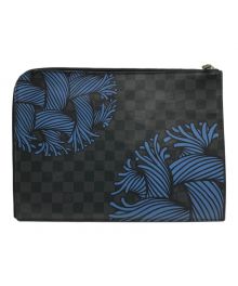 LOUIS VUITTON（ルイ ヴィトン）の古着「ポシェット ジュール GM/ダミエ グラフィット/N41685」｜ブラック