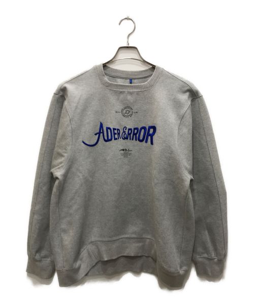 ADER error（アーダーエラー）ADER error (アーダーエラー) VERIF LOGO SWEATSHIRT グレー サイズ:A2の古着・服飾アイテム