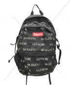 SUPREMEシュプリーム）の古着「3M Reflective Repeat Backpack/リフレクティブリピートバックパック」｜ブラック