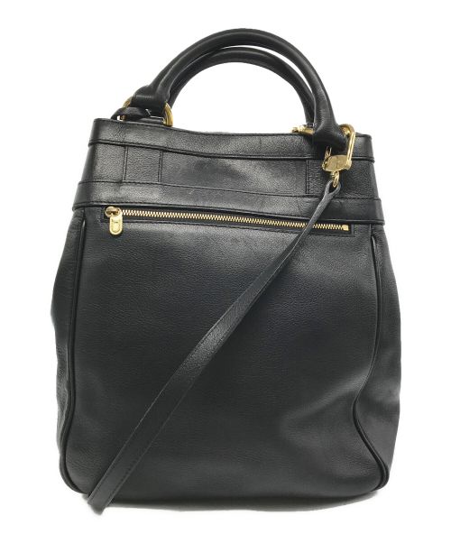 DELVAUX（デルヴォー）DELVAUX (デルヴォー) 2WAYショルダーバッグ ブラックの古着・服飾アイテム