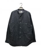 MHLエムエイチエル）の古着「FADED COTTON SHIRTING/フェーデッドコットンシャツ」｜ブルー