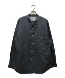 MHL（エムエイチエル）の古着「FADED COTTON SHIRTING/フェーデッドコットンシャツ」｜ブルー