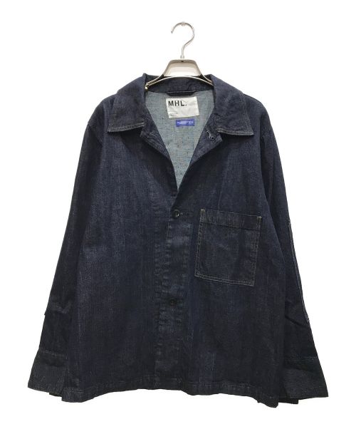 MHL（エムエイチエル）MHL (エムエイチエル) CANTON LIGHT DENIM/コットンライトデニムジャケット インディゴ サイズ:38の古着・服飾アイテム