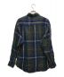 GAP (ギャップ) 90's リネンチェックシャツ ブルー×グリーン サイズ:L：3980円