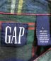 中古・古着 GAP (ギャップ) 90's リネンチェックシャツ ブルー×グリーン サイズ:L：3980円