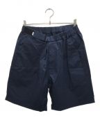 Graphpaperグラフペーパー）の古着「Stretch Typewriter Wide Chef Shorts/シェフショーツ」｜ネイビー