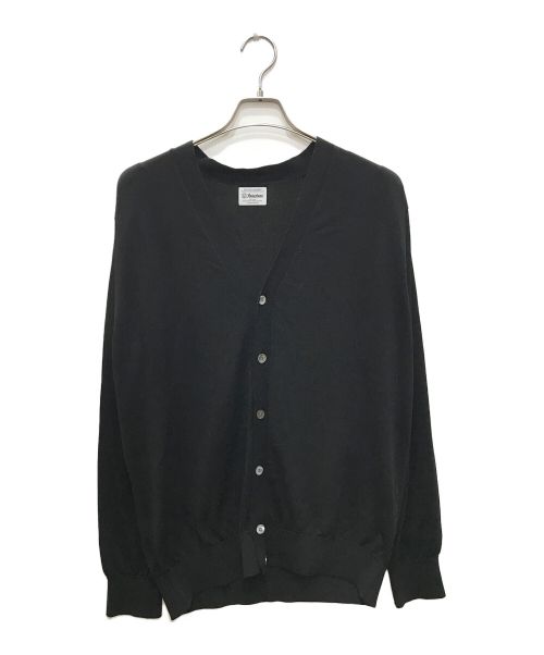 Yonetomi（ヨネトミ）Yonetomi (ヨネトミ) SILK KNIT CARDIGAN/ シルク ニット カーディガン  ブラック サイズ:4の古着・服飾アイテム