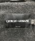 中古・古着 GIORGIO ARMANI (ジョルジョアルマーニ) ラムレザージャケット ブラック サイズ:52：25000円