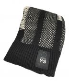 Y-3ワイスリー）の古着「KNIT SCARF/ニットスカーフ」｜ブラック×ホワイト