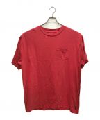 RHC Ron Herman×Billabongアールエイチシー ロンハーマン×ビラボン）の古着「別注プリントTシャツ(クラック加工)」｜レッド