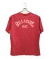 RHC Ron Herman (アールエイチシー ロンハーマン) Billabong (ビラボン) 別注プリントTシャツ(クラック加工) レッド サイズ:XL：8000円