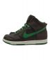 NIKE (ナイキ) stussy (ステューシー) DUNK HIGH STUSSY WORLD TOUR LONDON/ダンクハイステューシーワールドツアーロンドン グリーン×ブラウン サイズ:CM28/US10/EUR44：10000円