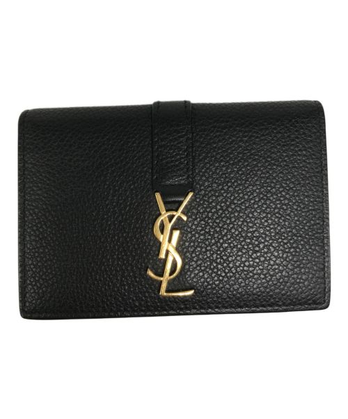 Yves Saint Laurent（イヴサンローラン）Yves Saint Laurent (イヴサンローラン) COMPACT FLAP/コンパクトフラップ ブラックの古着・服飾アイテム