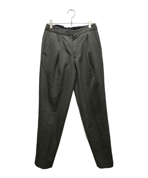 THE RERACS（ザ リラクス）THE RERACS (ザ リラクス) PLEATED EASY SLACKS/プリーティドイージースラックス グレー サイズ:38の古着・服飾アイテム