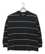 BLURHMSブラームス）の古着「C/NAPP Border L/S Tee/ﾎﾞｰﾀﾞｰTｼｬﾂ」｜ブラック