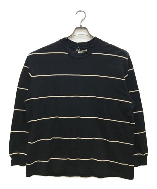 BLURHMS（ブラームス）BLURHMS (ブラームス) C/NAPP Border L/S Tee/ﾎﾞｰﾀﾞｰTｼｬﾂ ブラック サイズ:3の古着・服飾アイテム