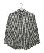 THE DAYザデイ）の古着「NEW GINGHAM STANDARD SHIRT/ギンガムチェック スタンダード シャツ」｜ホワイト×ブラック