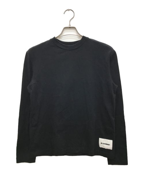 JIL SANDER+（ジルサンダープラス）JIL SANDER+ (ジルサンダープラス) ロングスリーブカットソー/ ロゴラベル ロングTシャツ 3PACK ロングTシャツ  ブラック サイズ:Ｓの古着・服飾アイテム