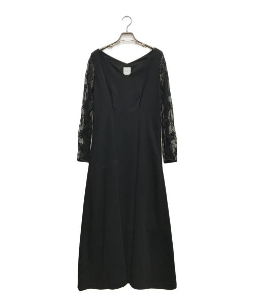 Ameri（アメリ）Ameri (アメリ) LACE SLEEVE REFINED DRESS/レーススリーブリフェニッドドレス ブラック サイズ:表記無の古着・服飾アイテム