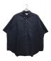 Graphpaper（グラフペーパー）の古着「Oxford S/S Oversized B.D Shirt/オックスフォード オーバーサイズ ボタンダウン プルオーバー シャツ」｜ネイビー