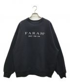 FARAHファーラー）の古着「Logo Printed sweatshirts/ロゴプリンティドスウェットシャツ」｜ネイビー