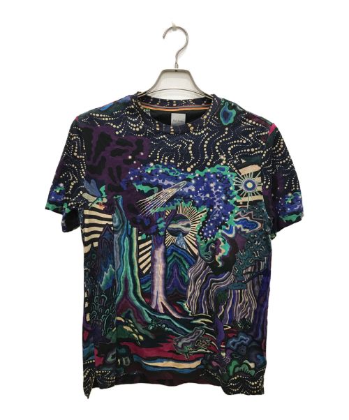 PAUL SMITH（ポールスミス）PAUL SMITH (ポールスミス) 総柄ボタニカルTシャツ ネイビー サイズ:Mの古着・服飾アイテム