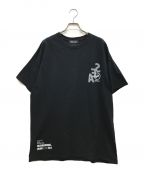 WIND AND SEA×NEIGHBORHOODウィンド アンド シー×ネイバーフッド）の古着「コラボプリントTシャツ」｜ブラック