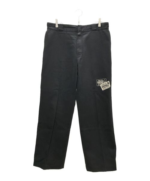 Dickies（ディッキーズ）Dickies (ディッキーズ) Hysteric Glamour (ヒステリックグラマー) ダブルニーワークパンツ ブラック サイズ:34inchの古着・服飾アイテム