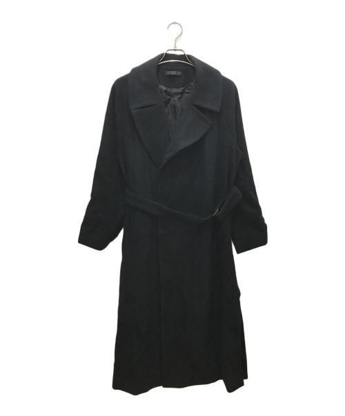 juha（ユハ）juha (ユハ) BELTED OVER COAT/ベルトオーバーコート ブラック サイズ:4の古着・服飾アイテム