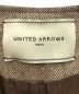 中古・古着 UNITED ARROWS (ユナイテッドアローズ) ノーカラー ベルト ジャケット ブラウン サイズ:S：7000円