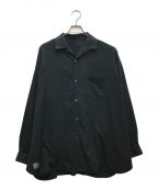 FreshServiceフレッシュサービス）の古着「COOLFIBER OPEN COLLAR L/S SHIRT/クールファイバー オープンカラーシャツ」｜ブラック