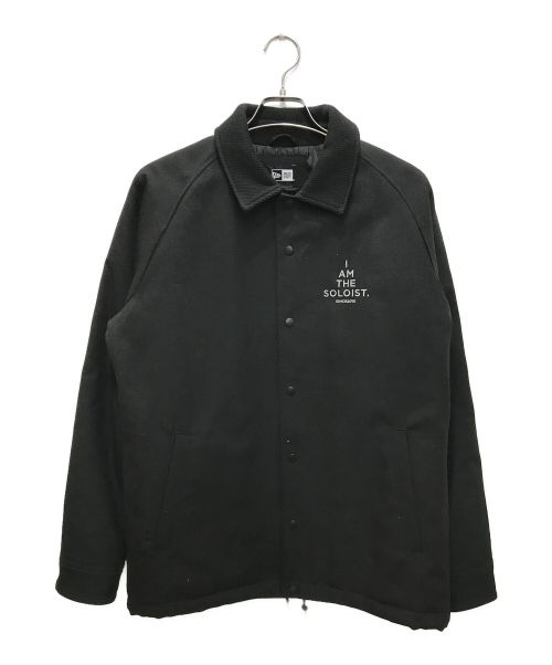 TAKAHIROMIYASHITA TheSoloIst.（タカヒロミヤシタ ザソロイスト）TAKAHIROMIYASHITA TheSoloIst. (タカヒロミヤシタ ザソロイスト) New Era (ニューエラ) Wool Coach Jacket/ウールコーチジャケット/24SS ブラック サイズ:Lの古着・服飾アイテム