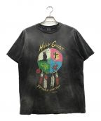 SAINT MICHAELセントマイケル）の古着「LM SS TEE HOLY GHOSTヴィンテージ加工プリントTシャツ/24SS」｜グレー