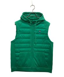 Eastside Golf（イーストサイド ゴルフ）の古着「ZIP HOODIE VEST/ナイロンベスト」｜グリーン