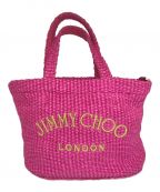 JIMMY CHOOジミーチュウ）の古着「BEACH TOTE ショルダーバッグ/W235N005」｜ショッキングピンク