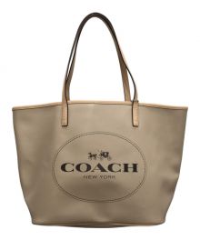 COACH（コーチ）の古着「ロゴトートバッグ」｜ベージュ