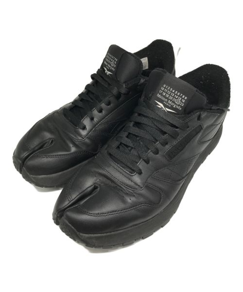 Maison Margiela（メゾンマルジェラ）Maison Margiela (メゾンマルジェラ) REEBOK (リーボック) CLASSIC LEATHER TABI SHOES/足袋ローカットスニーカー ブラック サイズ:27.5cmの古着・服飾アイテム