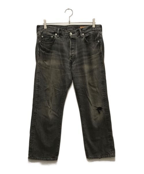 RHC Ron Herman（アールエイチシー ロンハーマン）RHC Ron Herman (アールエイチシー ロンハーマン) Milton Denim Pants/ダメージデニム/ボタンフライ ブラック サイズ:31の古着・服飾アイテム