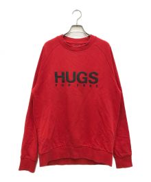 HUGO BOSS（ヒューゴ ボス）の古着「ロゴスウェット/ビッグロゴ」｜レッド