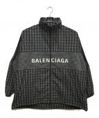 BALENCIAGAバレンシアガ）の古着「フルジップロゴジャケット」｜ホワイト×ブラック