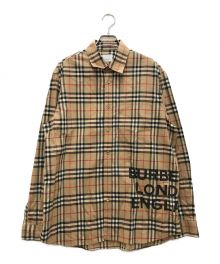 BURBERRY（バーバリー）の古着「チェックシャツ」｜ベージュ