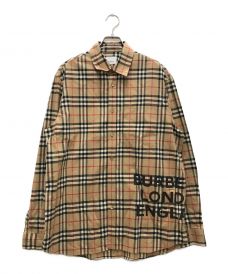 BURBERRYバーバリー）の古着「チェックシャツ」｜ベージュ