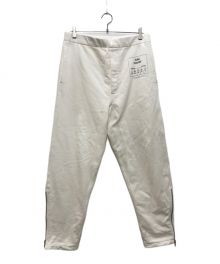 Maison Margiela（メゾンマルジェラ）の古着「1CON SWEAT PANTS/アイコン裾ジップスウェットロングパンツ 」｜ホワイト