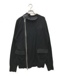 sacai（サカイ）の古着「Wool Knit Suiting Jacket/ニットジャケット」｜ブラック