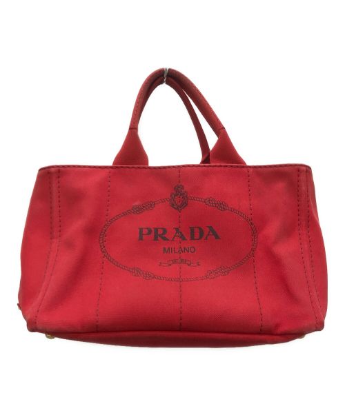 PRADA（プラダ）PRADA (プラダ) カナパトートバッグ レッドの古着・服飾アイテム