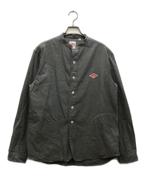 DANTON（ダントン）DANTON (ダントン) バンドカラーオックスシャツ グレー サイズ:40の古着・服飾アイテム